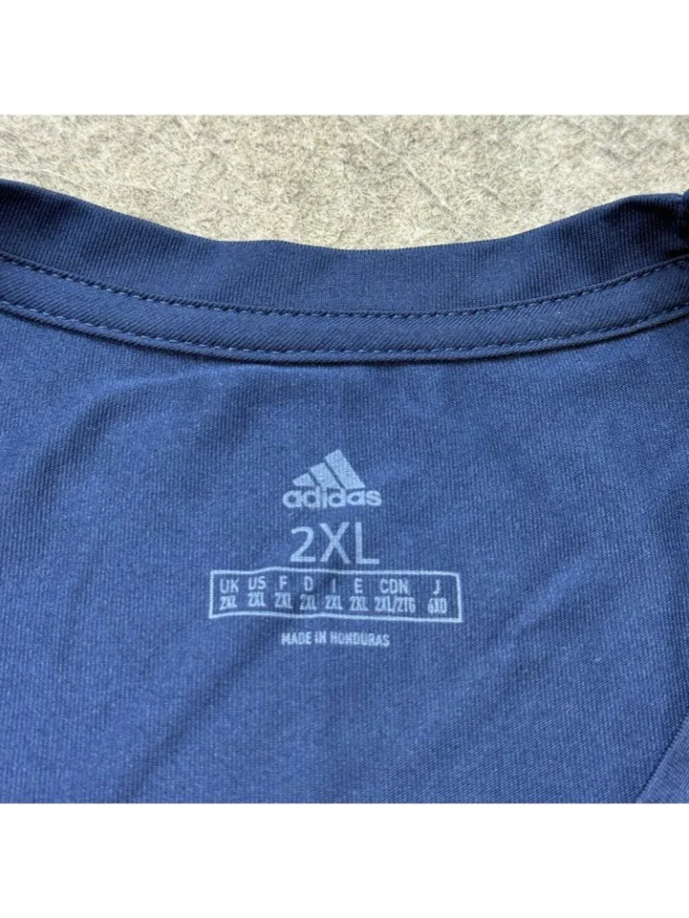 Georgia Tech Yellow Jackets Adidas Shirt Men 2XL Blue Performance Crew Neck
